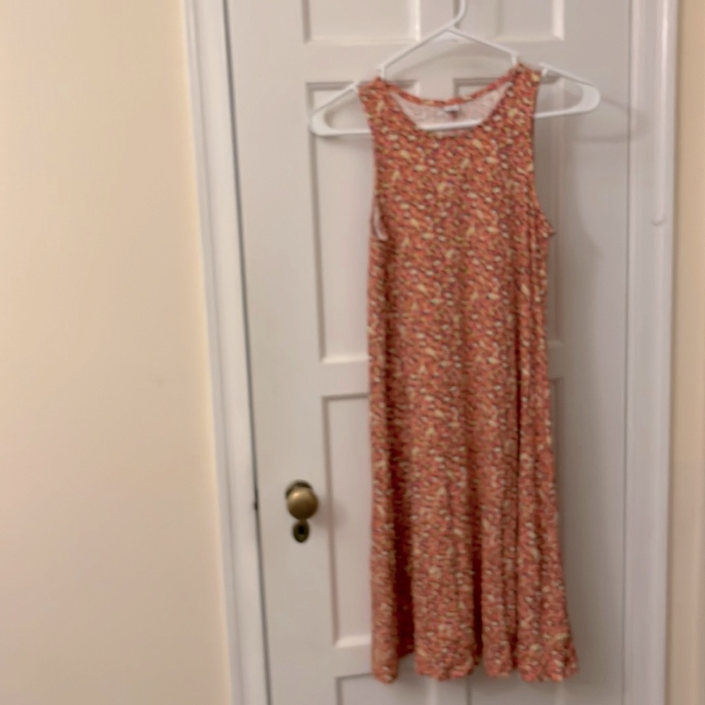 Knit flared tank dress